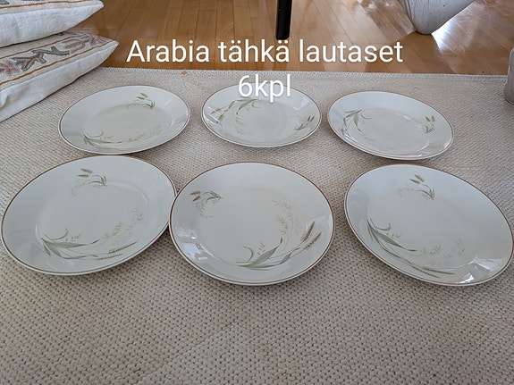 Arabia Tähkä lautaset (6kpl)