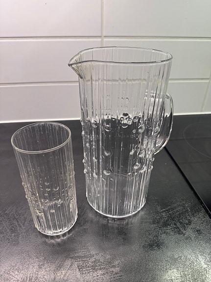 Iittala Tapio Wirkkala Mesi kannu ja lasi