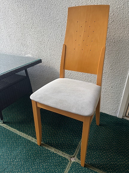 Iskun laadukas tuoli 8 kpl alcantaraa, ruokapöydän tuoli