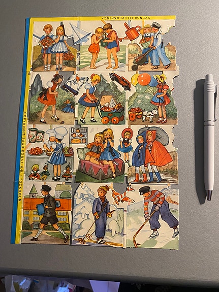 Vanha kiiltokuva-arkki, lapset
