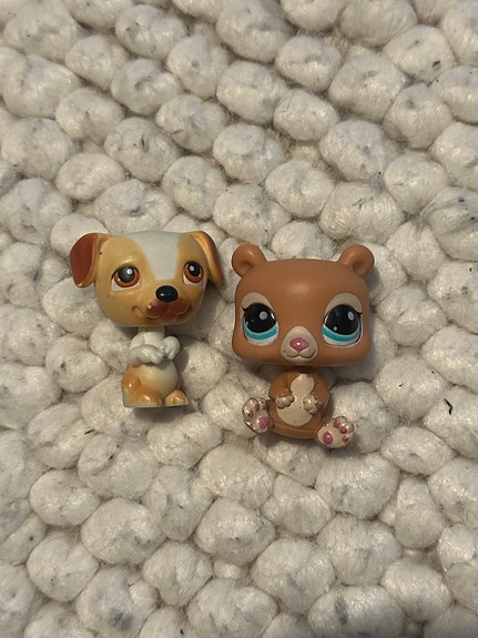 Littlest Pet Shop figuurit koira ja nalle