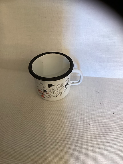 Iittala / Muurla emalimuki Muumi valkoinen