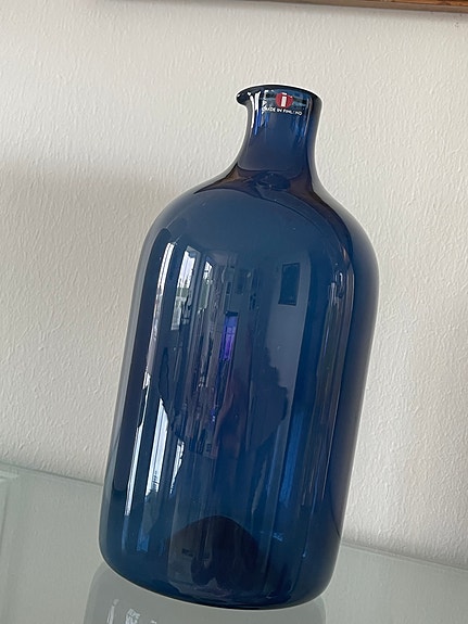 Iittala lintupullo signeerattu