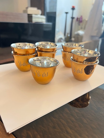 Small glass cups (set of 7)
