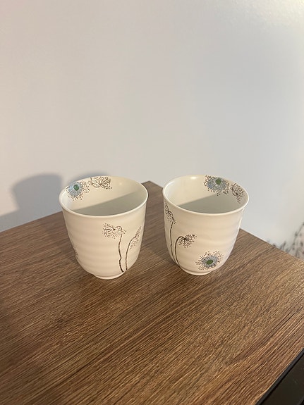 Ceramic tea cups (set of 2)