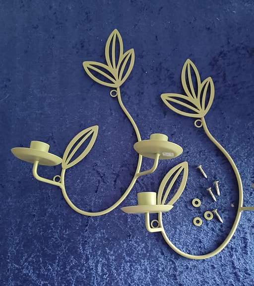 PartyLite "Herbal Spring" -seinälampetti (pastellinvihreä)