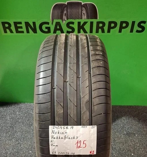 245/45R19 Nokian Hakka Black 3 102Y kesärengas