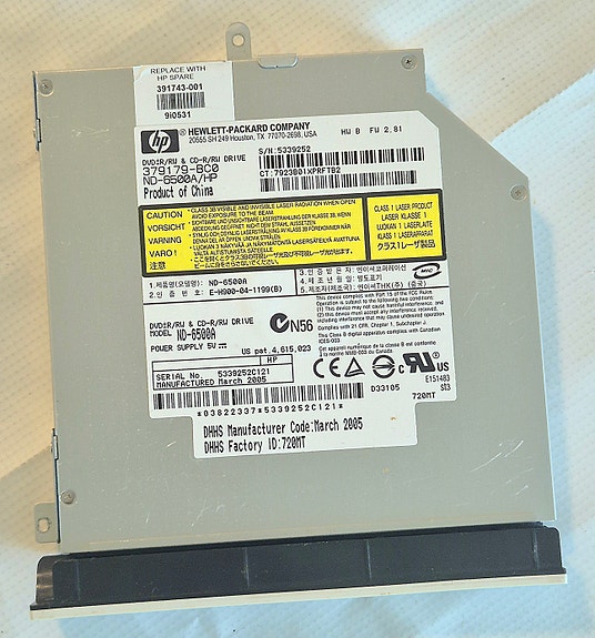 HP DVD±RW-asema ND-6500A (HP Spare 391743-001)