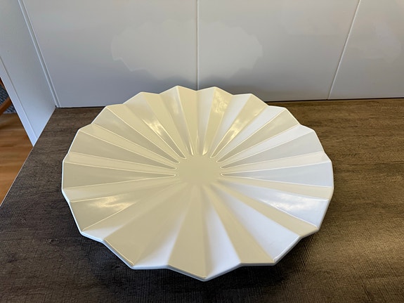 Arabia Venetsia tarjoiluvati valkoinen 40cm