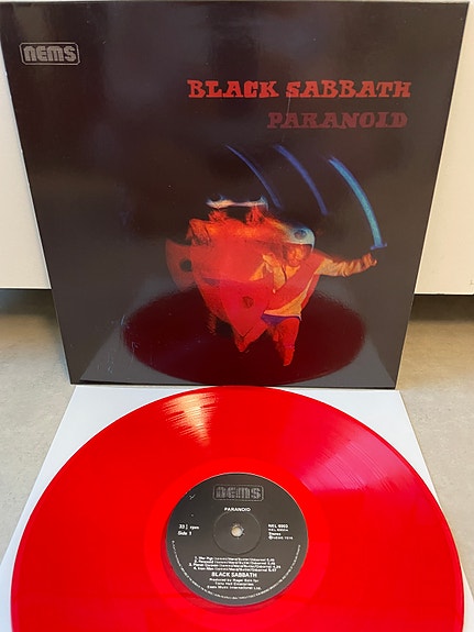 BLACK SABBATH Paranoid Limited Edition Red Vinyl 2012 USA. NEMS