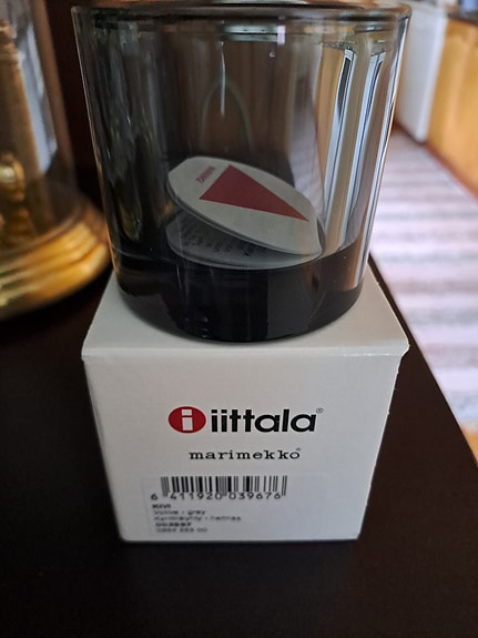 Iittala Marimekko lasi tummansininen