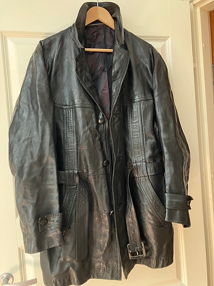 Vintage nahkatakki koko 52