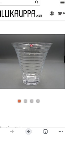 Iittala lasimaljakko kirkas