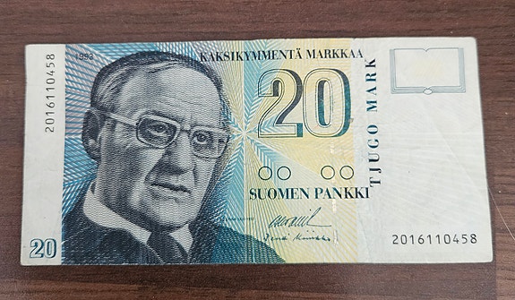 Suomen Pankki 20 markkaa seteli