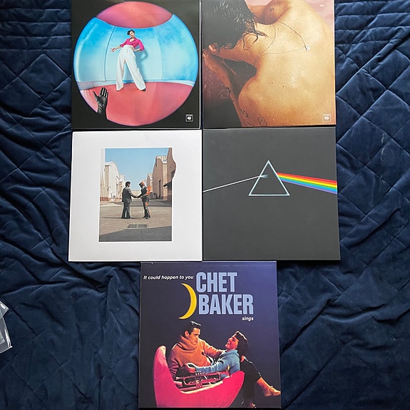 Pink Floyd, Harry Styles ja Chet Baker LP-levyt