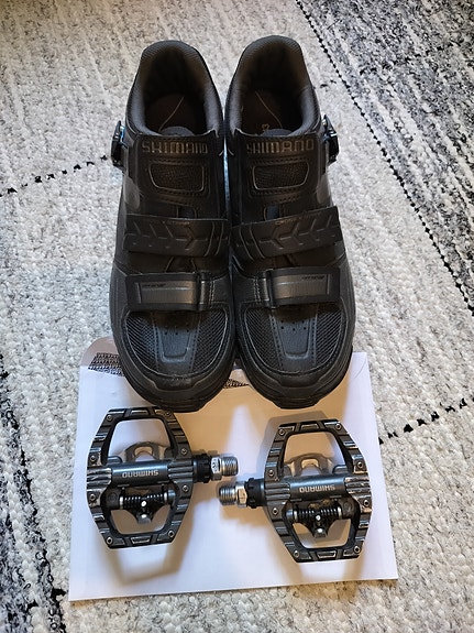 Shimano M089 kengät ja PD-EH500 polkimet