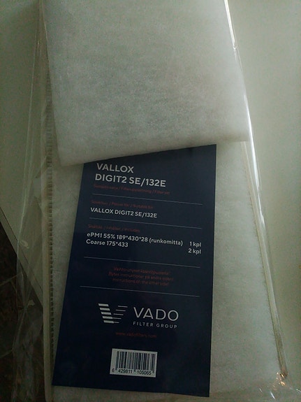 Vallox Digit2 SE/132E suodatinpaketti
