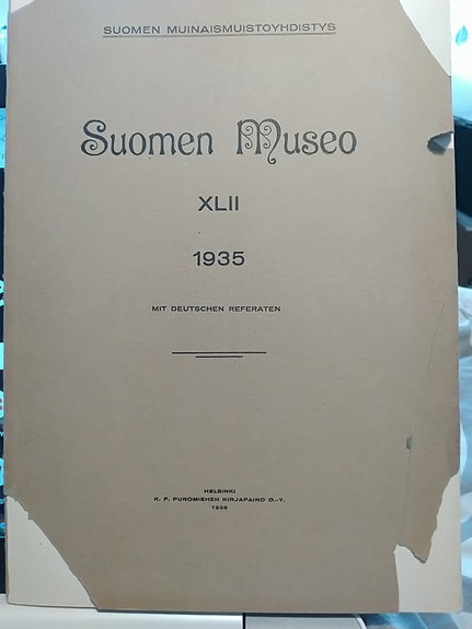 Suomen Museo XLII 1935 -julkaisu