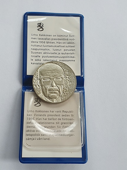 10 markkaa Urho Kekkosen juhlaraha 1975