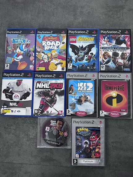 Playstation 2 pelejä