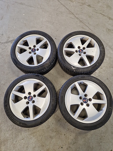 4kpl 17" Saab 5x110 alkuperäiset alut