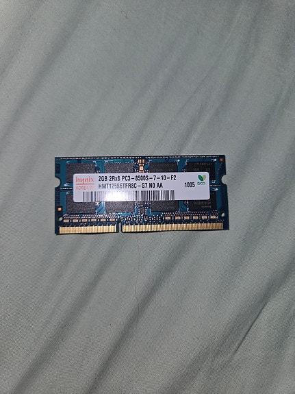 2gt DDR3 kannettavan ram muisti
