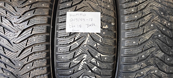 3kpl 215/45R17 Kumho nastarenkaat