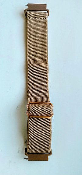20 mm Beige värinen tekstiili Uusi kellon ranneke