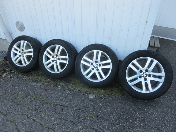 VW Golf alkuperäiset aluvanteet Continental kesärenkain