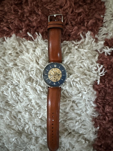 Fossil rannekello ruskea nahkaranneke unisex