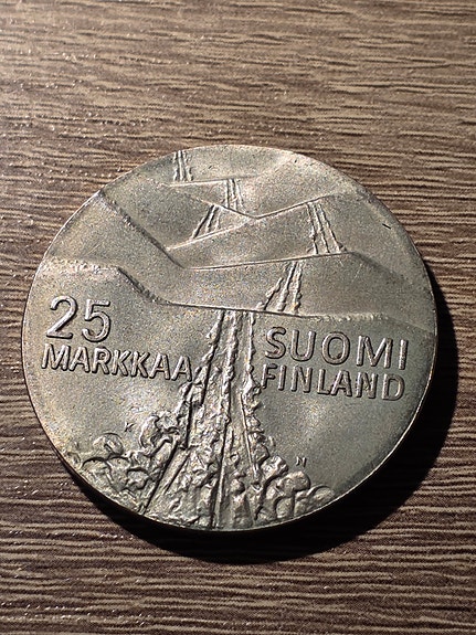 25 markkaa Suomi Finland MM 1978 Lahti juhlaraha
