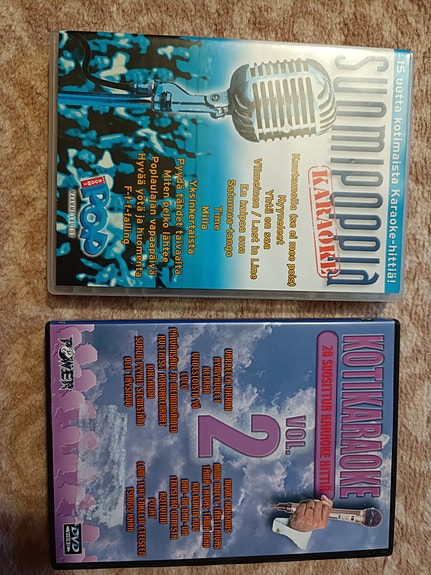 Suomipoppia karaoke ja kotikaraoke 2 dvd.t