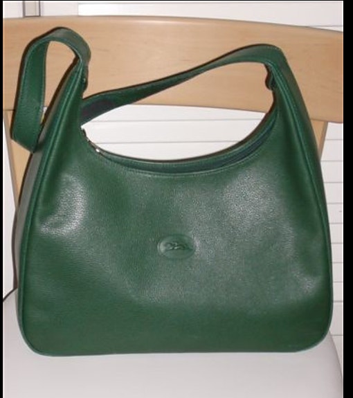 Aito, käyttämätöm Longchamp vintage laukku. Kauniin vihreän värinen.