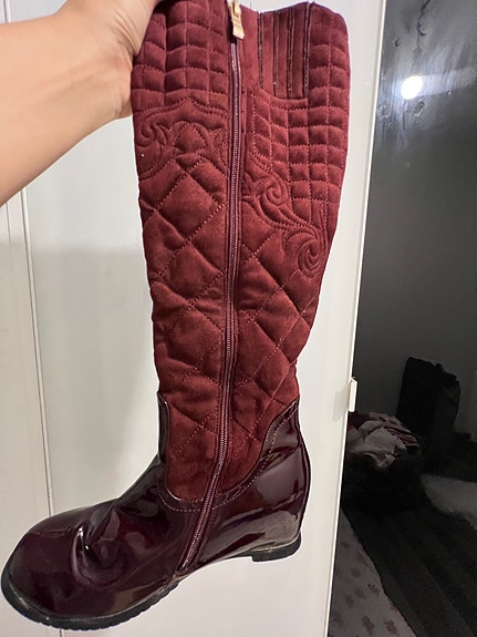 Women's winter boots (burgundy)