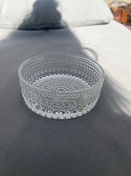 Iittala Kastehelmi lasikulho kirkas