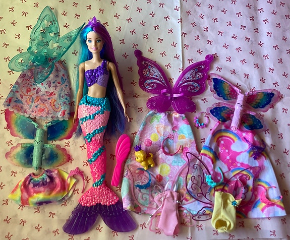 Dreamtopia Barbie Bundle Princess Mermaid Fairy Nukke Prinsessa Merenneito Keiju