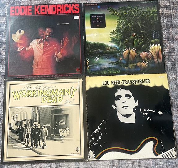 Neljä klassikko levyä Fleetwood Mac, Lou Reed, Greatful Dead, Eddie Kendrics