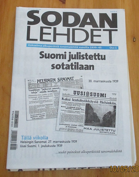 Sodan lehdet: kokoelma alkuperäisiä sanomalehtiä vuosilta 1939-45 osat 1-5