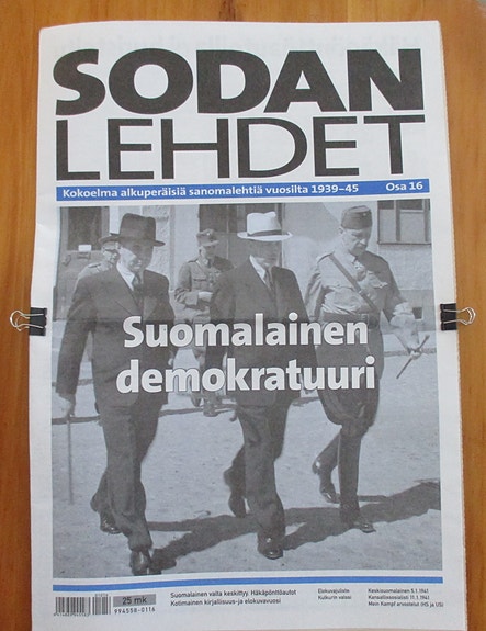 Sodan lehdet: kok:a alkuperäisiä sanomalehtiä 39-45 osat 16, 18, 19, 20