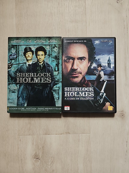 Sherlock Holmes + Sherlock Holmes: A Game of Shadows DVD-elokuvat