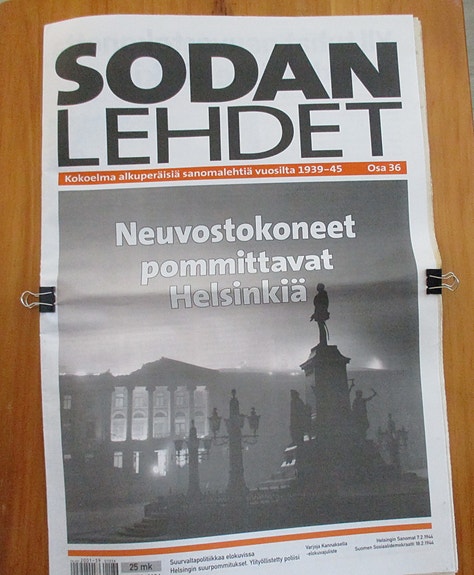 Sodan lehdet: kok:a alkuperäisiä sanomalehtiä 39-45 osat 36, 37, 38, 40