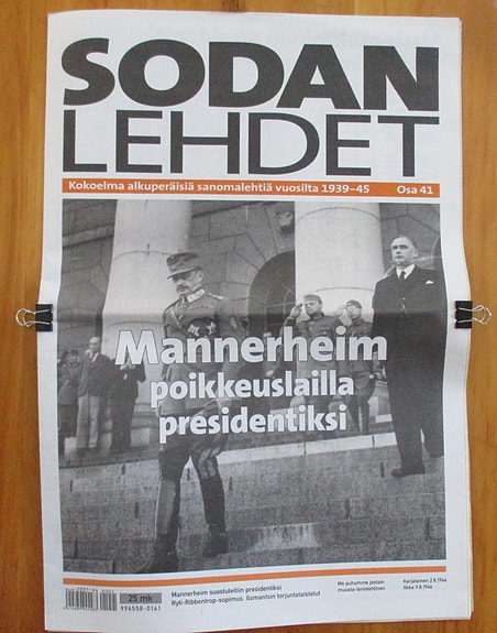 Sodan lehdet: kokoelma alkuperäisiä sanomalehtiä vuosilta 1939-45 osat 41-45