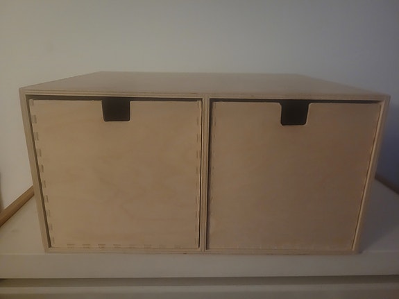 Vintage Ikea puinen lokerikko