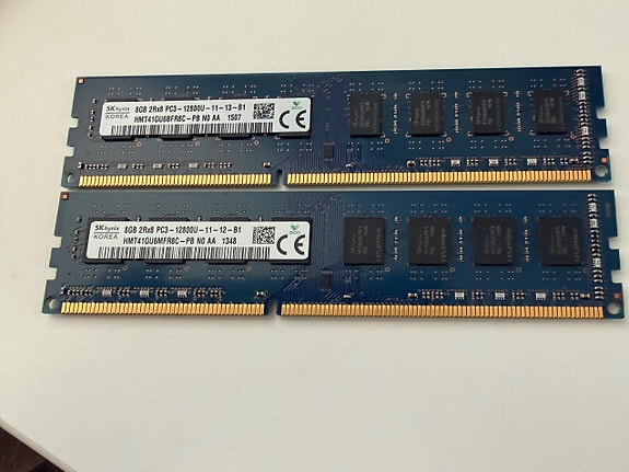 16GB(2x8GB) SK Hynix DDR3 1600MHz Pöytäkoneen | Tori