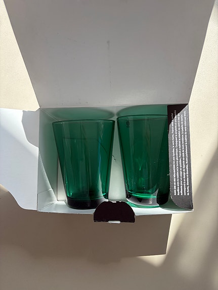Iittala Kartio juomalasit smaragdinvihreä 40 cl 2 kpl