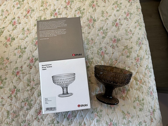 Iittala Kastehelmi tarjoilukulho ruskea