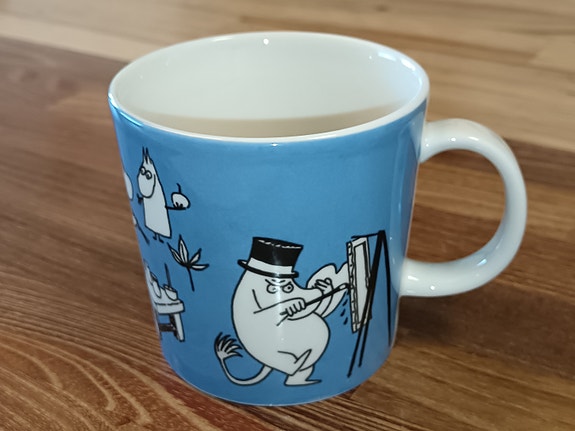 Arabia Muumimuki Maalaavat muumit sininen