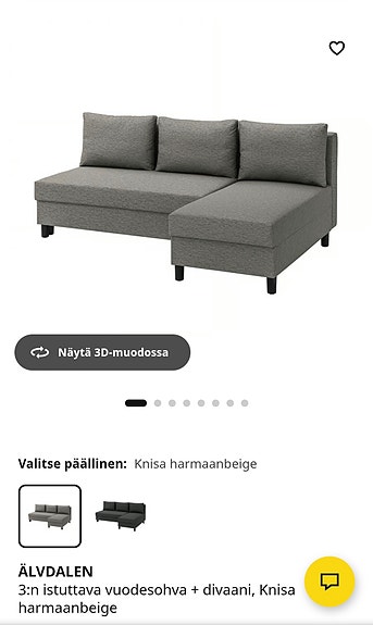 ostetaan ÄLVDALEN vuodedivaani