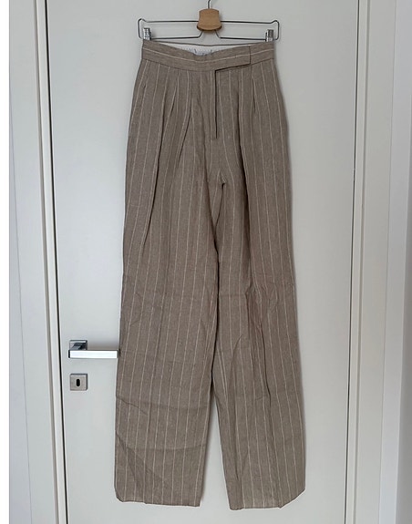 Max Mara pellavahousut S beige naisten