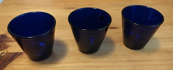 Iittala Kartio 7cl koboltinsininen snapsilasi 3 kpl